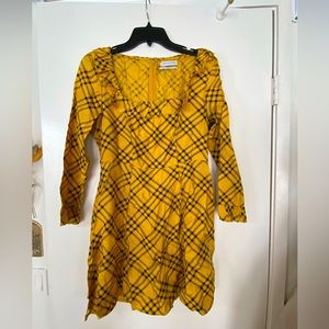 Urban outfitters checks mini dress, size M